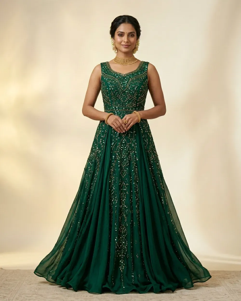 Party-wear Gowns at Maansi Sarees & Boutique
