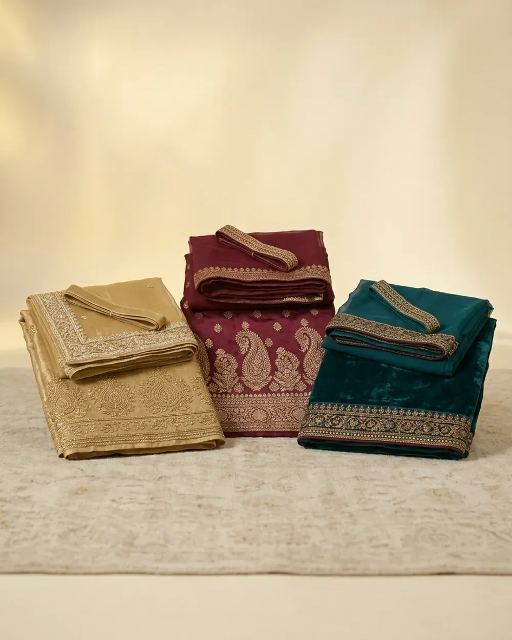 Unstitched Dress Materials at Maansi Sarees & Boutique